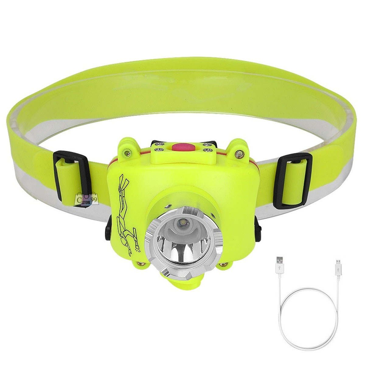 Miniatura 7 de Linterna De Cabeza Sumergible Para Buceo